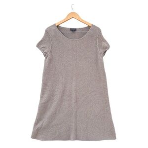 The White Company Women's Dress Merino Wool & Cotton Khaki Brown Thick Warm